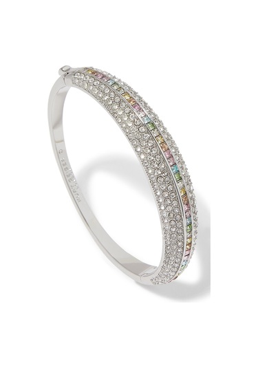 Pave Bracelet, Gökkuşağı Taşlı Kadın Bileklik Gümüş