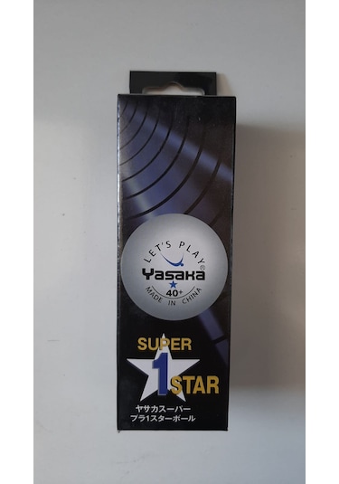 Yasaka Masa Tenis Topu 3 Lü Beyaz 1 Yıldız -40+