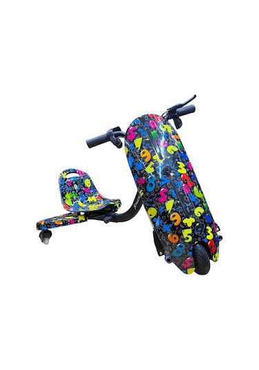 Ryder Star Drift Car Elektrikli Kaykay Dirift Kar Bluetoothlu RS-R1 Colors Numbers Grafiti