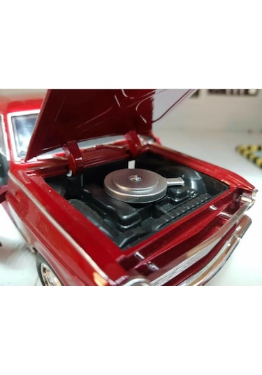 New Ray Koleksiyon 1 / 24 Ölçek 1964 Chevy Nova Ss Kırmızı Model Metal Araba