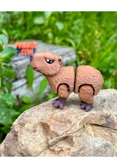 Kapibara Oyuncak 3d Hareketli Organik Vip Model Orta Boy