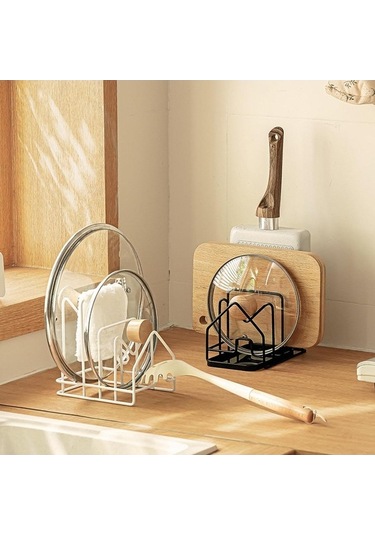 Trendooze Doğrama Tahtası Kurutma Tutucusu - Beyaz Kiler Mutfak Beyaz