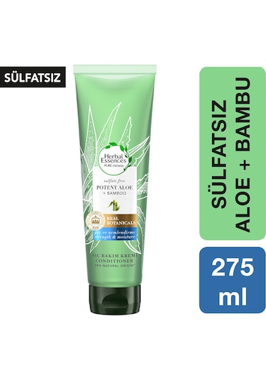 Herbal Essences Sülfatsız  Güç ve Nem Aloe + Bambu  Şampuan Saç Bakım Kremi 275 ML