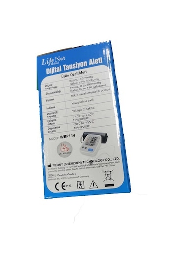 Life Net Medikal Türkçe Konuşan Üst Koldan Dijital Tansiyon Aleti WBP114
