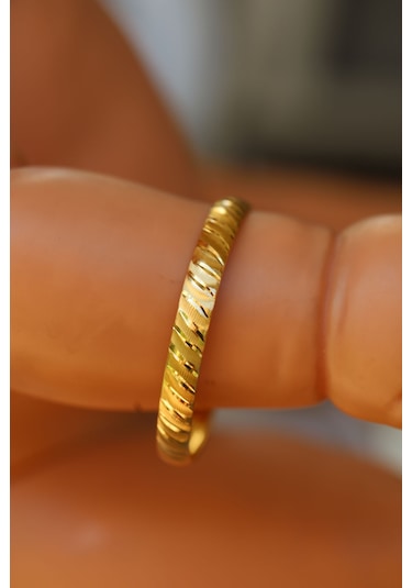 Yenigün Kuyumculuk 14 Ayar Altın 2.65 Gr Yatay Çizgili 0-1 Yaş Çocuk Altın Bilezik