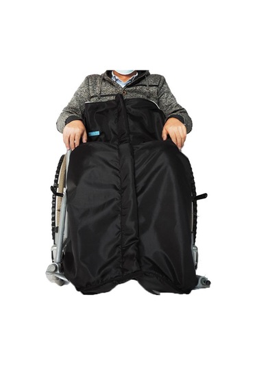 Suntek Yaşlı Siyah Kış Kalın Peluş Polar Astarlı