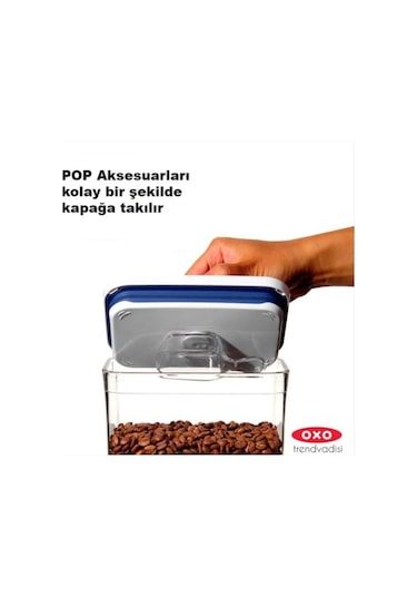 Oxo Büyük Kare Uzun Saklama Kabı 5.6 Lt 11233400