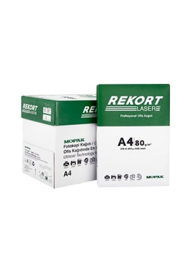 Mopak Fotokopi Kağıdı 80 Gr A4 Rekort 5'Li Paket
