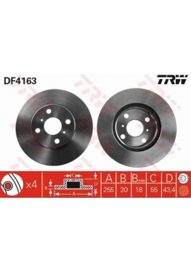 Japon Fren Diski Ön - . - Trw Df4163