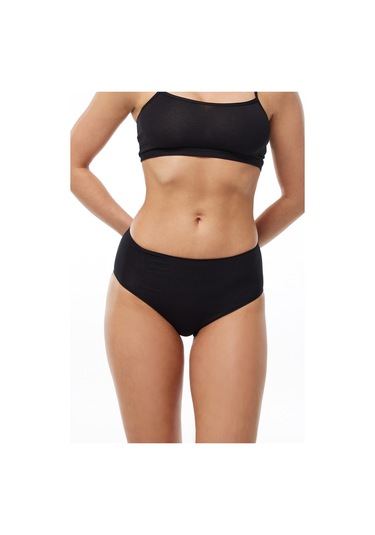 Malabadi Kadın Siyah Beyaz Gri 6 Lı Paket Modal Yüksek Bel Slip Külot 1955 Siyah Beyaz Gri