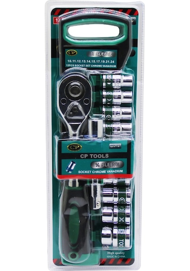 Cr-v Socket Set 12 Parça 1/2 İnç Vakumlu Lokma Seti