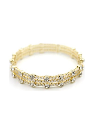 Zirkon Taşlı Bilezik - Altın Altın