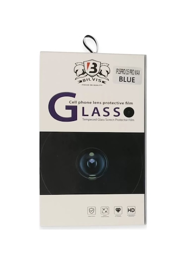 Mey İthalat Apple Uyumlu iPhone 15 Pro Max Bilvis Titan Kamera Lens - Lacivert