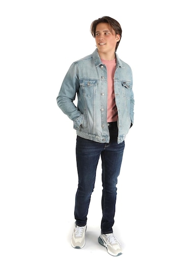 Lee Cooper Puebla Erkek Jean Ceket Caesar Blue Lıght-16620-caesar Blue Lıght Açık Mavi
