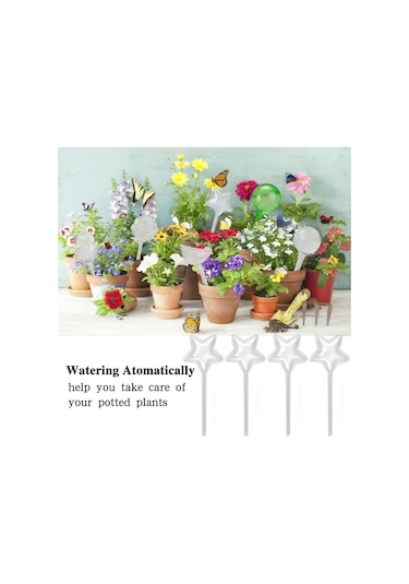 Adet Büyük Otomatik Sulama Küresi, Cam Sulama Topu, Damlama Sulama Ampulleri, Tatil Bitkileri İçin Sulama