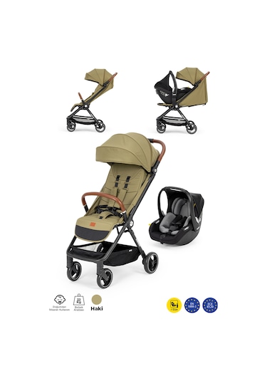 Kanz Instreet Autofold Travel Sistem Bebek Arabasıyeşil Antrasit - Siyah