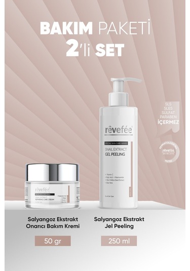 Salyangoz Ekstraktlı Onarıcı Bakım Kremi & Salyangoz Ekstraktlı Jel Peeling