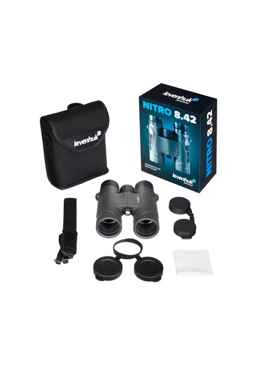 Levenhuk Nitro 8x42 Binoküler Dürbün Gri