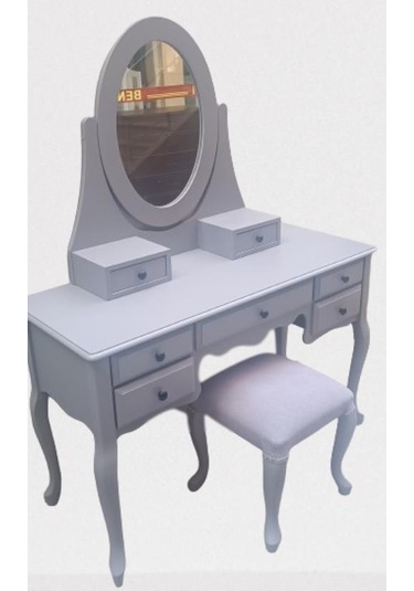 Dresuar Makyaj Masa 7 Çekmece Kayın Aslan Ayak Parlak Lake Gri Hareketli Ayna Kutu Sevk El Yapım Gri Dresuar Makyaj Masa 7 Çekmece Kayın Aslan Ayak Parlak Lake Gri Hareketli Ayna Kutu Sevk El Yapım Gri