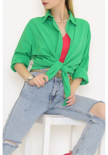 Mokashopin - Salaş Gömlek Açıkyeşil - 293.1247. 001