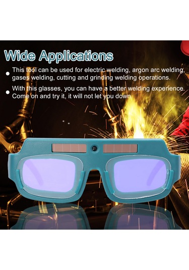 Mufunye Otomatik Karanlık Kaynak Gözlüğü - Güneş Enerjili & Pil Destekli, Elektrik Arkına Karşı Koruma, Kaynakçılar İçin