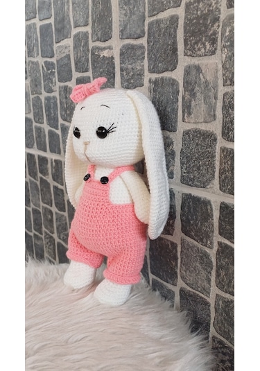 Amigurumi Tavşan Oyuncak - 23 Cm Pembe