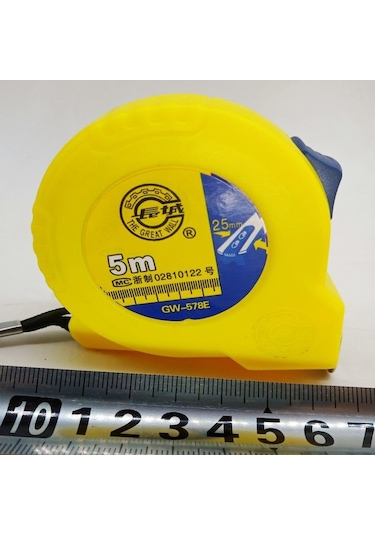 .çelik Mezura Çin Seddi 3 Metre 5 Metre 7.5 Metre 10 Metre Paslanmaz Çelik Mezura Yüksek Hassasiyetli Metre Cetvel Ağaç İşleme Ölçme Aracı