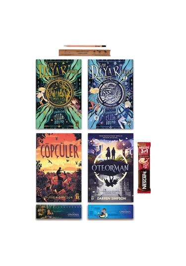 Genç Timaş Yedi Diyar Geçidi 1 Ve 2 Kitap - Çöpçüler - Öteorman Set 4 Kitap