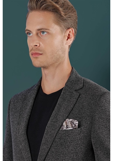 C 653 Slim Fit Siyah Spor Ceket Siyah