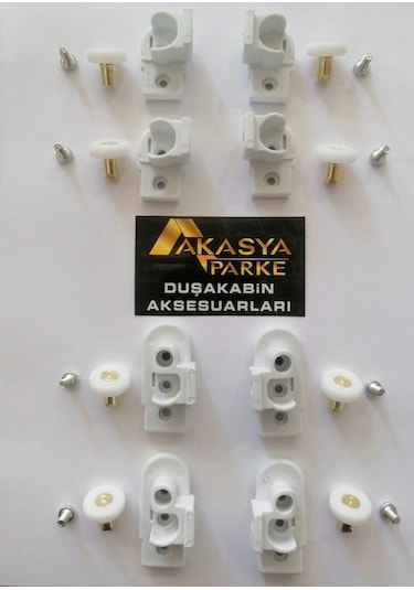 Duşakabin Teker Seti ( Bella Seri) (549468581) Beyaz