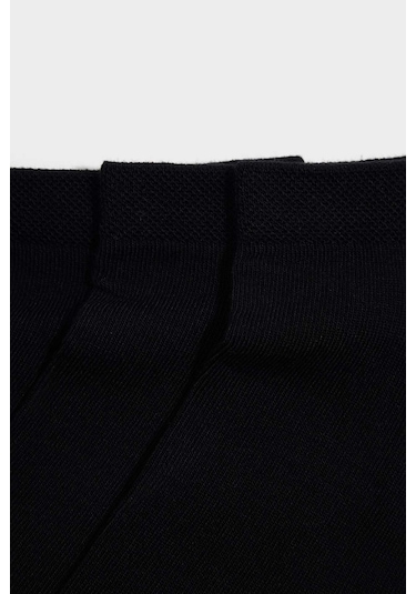 Defacto Erkek Dikişsiz 3lü Bambu Patik Çorap C0109axnsbk27 Siyah-bk27