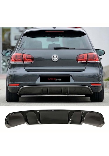 Golf 6 Rieger Difüzör Parlak Siyah
