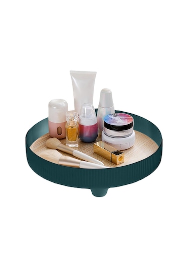 Suntek Vanity Tepsi Takı Yatak Odası Dresser Parfüm Bilezik Mavi