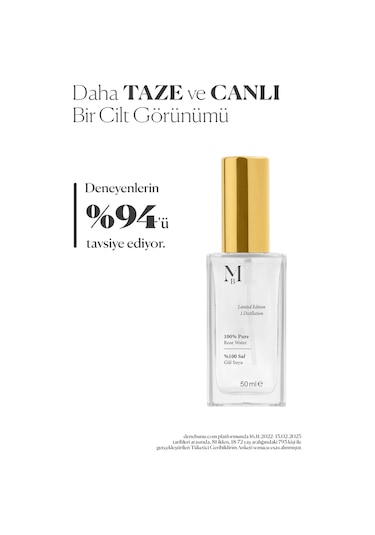 Misbahçe Limited Edition Saf Gül Suyu 50 Ml