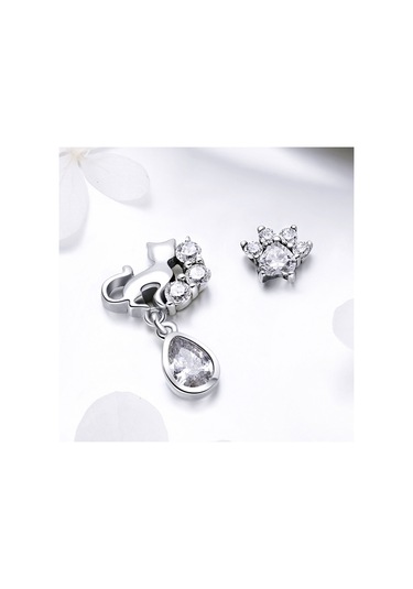 S925 Ayar Gümüş Kedi Retro Küpe Kadın Küpe