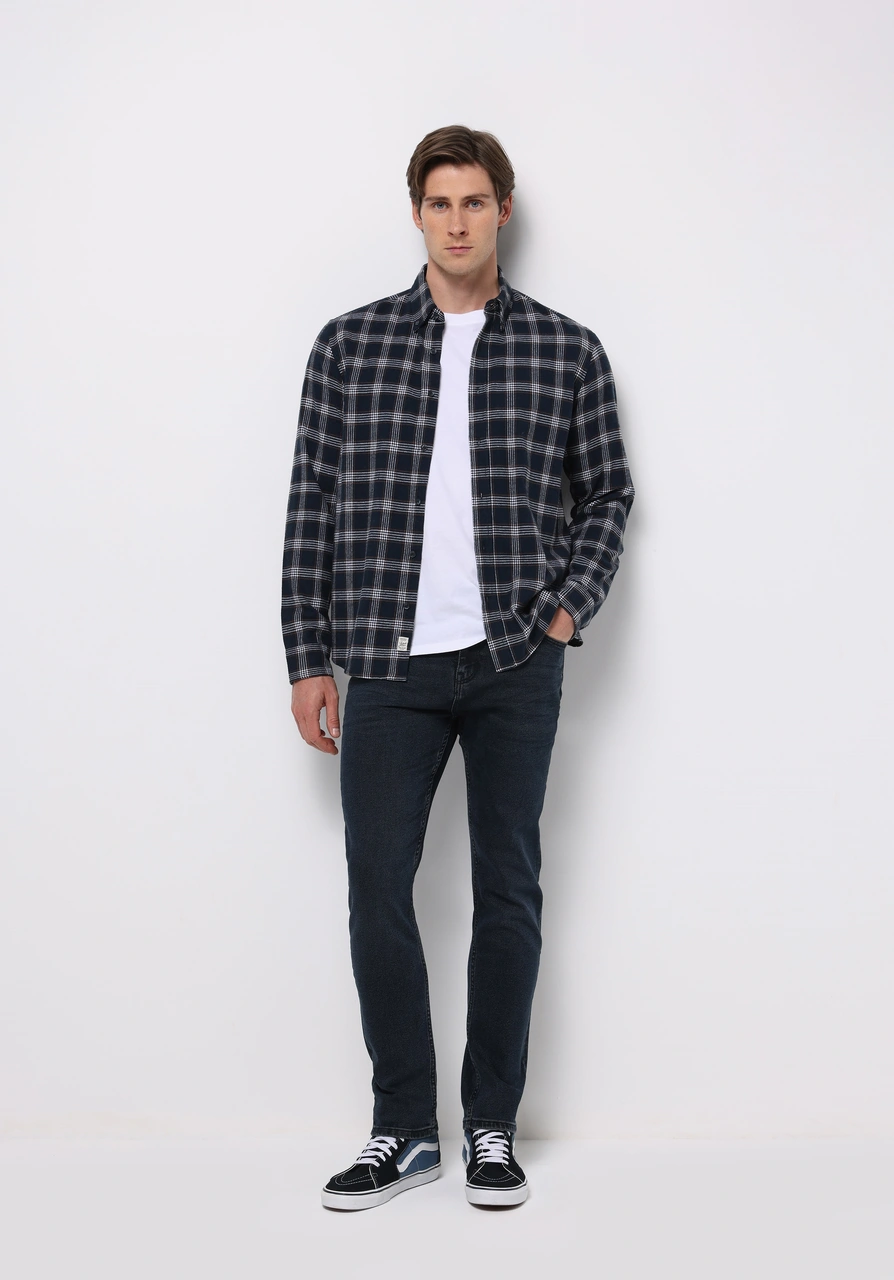 Colins Regular Fit Erkek İndigo Jean Pantolon Cl1076998 Q1.v1 Dn05361 Denim