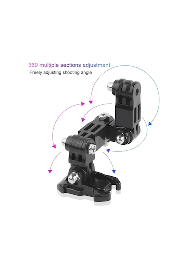 2 Set Bisiklet Kask Yapıştırıcı Çok Eklemli Kol Gopro Hero11 Siyah / Hero10 Siyah / Gopro Hero9 Siyah / Hero8 Siyah / Hero7 / 6/5 / 5 Oturum / 4 Oturum / 4 /3 /3 /2 / 1, Djı Osmo Action Ve Diğer Aksiyon Kameraları Stil 3 Diğer