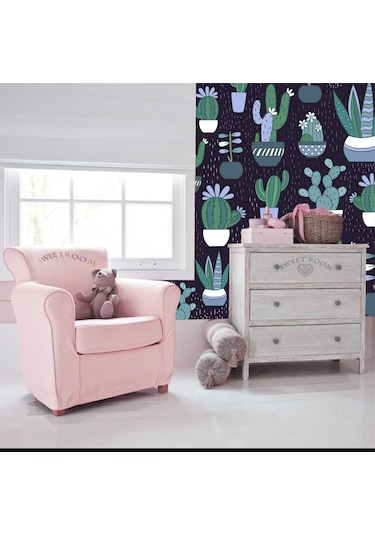 Çocuk Odası Duvar Kaplama Folyosu Kaktüsler