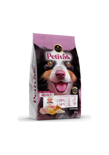Petiva Balıklı Yetişkin Köpek Maması 12 KG
