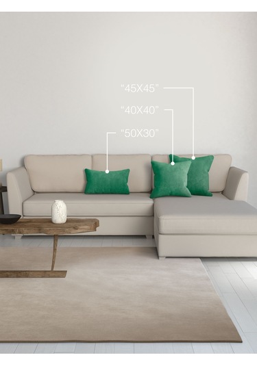 Br Perle Home Daily Series Zümrüt Yeşili Rengi Kırlent Yastık Kılıfı Zümrüt Yeşili