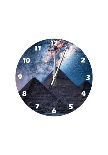 Ti-play Piramitler 30x30cm Akrilik Dekoratif Modern Duvar Saati ÇOk Renkli