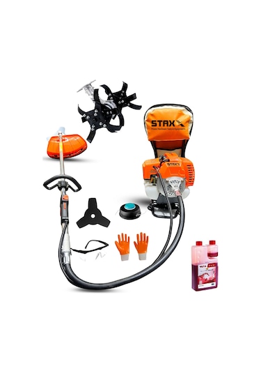 Staxx Power ST9800 Benzinli Tırpan Ot Biçme Makinesi + Çapa Apara