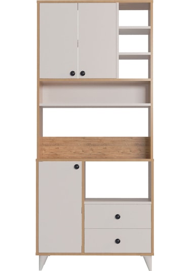 Atlas Kahve Köşesi Çok Amaçlı Dolap Beyaz Atlantik Çam Beyaz Atlantik Çam