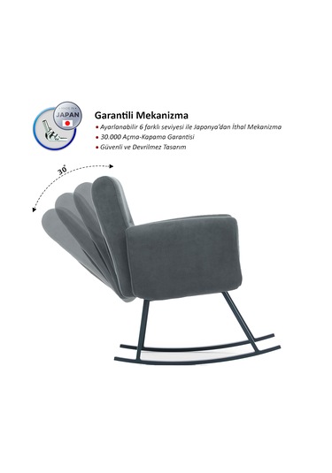 Pafu Kono Tv / Dinlenme / Baba / Emzirme Koltuğu Sallanan Sandalye - Bordo