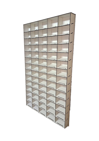 Ahşapatölyenet Eğimli Araba Rafı (70 Araçlık)