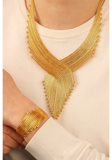 Çgkmücevherat Kalze Dorikalı Altın Kolye Klzdrklkly12 Gold