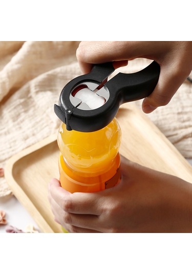 6 Arada 1 Basit Teneke Kutu Açıcı Çok Fonksiyonlu Plastik Şişe Açıcı Kırmızı Kırmızı , Boyut:6'sı 1 Siyah Kırmızı Beyaz