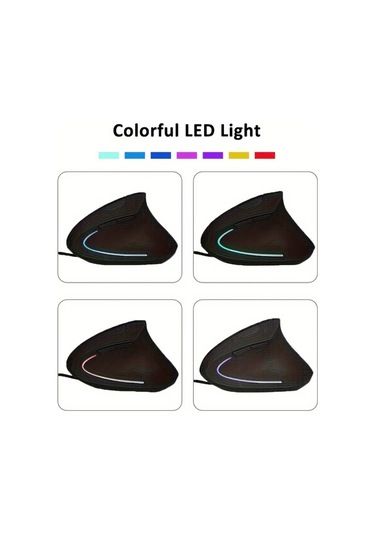 Besthome1 Siyah Ergonomik Tasarım Kablolu Sessiz Tık Sesi Ofis Ve Ev İçin Siyah Mouse Besthome1