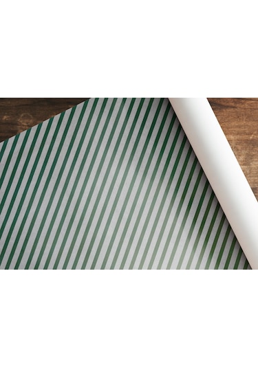 Yeşil Verev Beyaz Ambalaj Kağıdı Seti 10 Rulo Kağıt 70x100 Cm