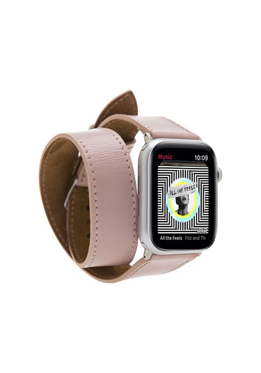 Bouletta Apple Uyumlu  Watch Deri Kordon 42-44-45mm Double Tour NU